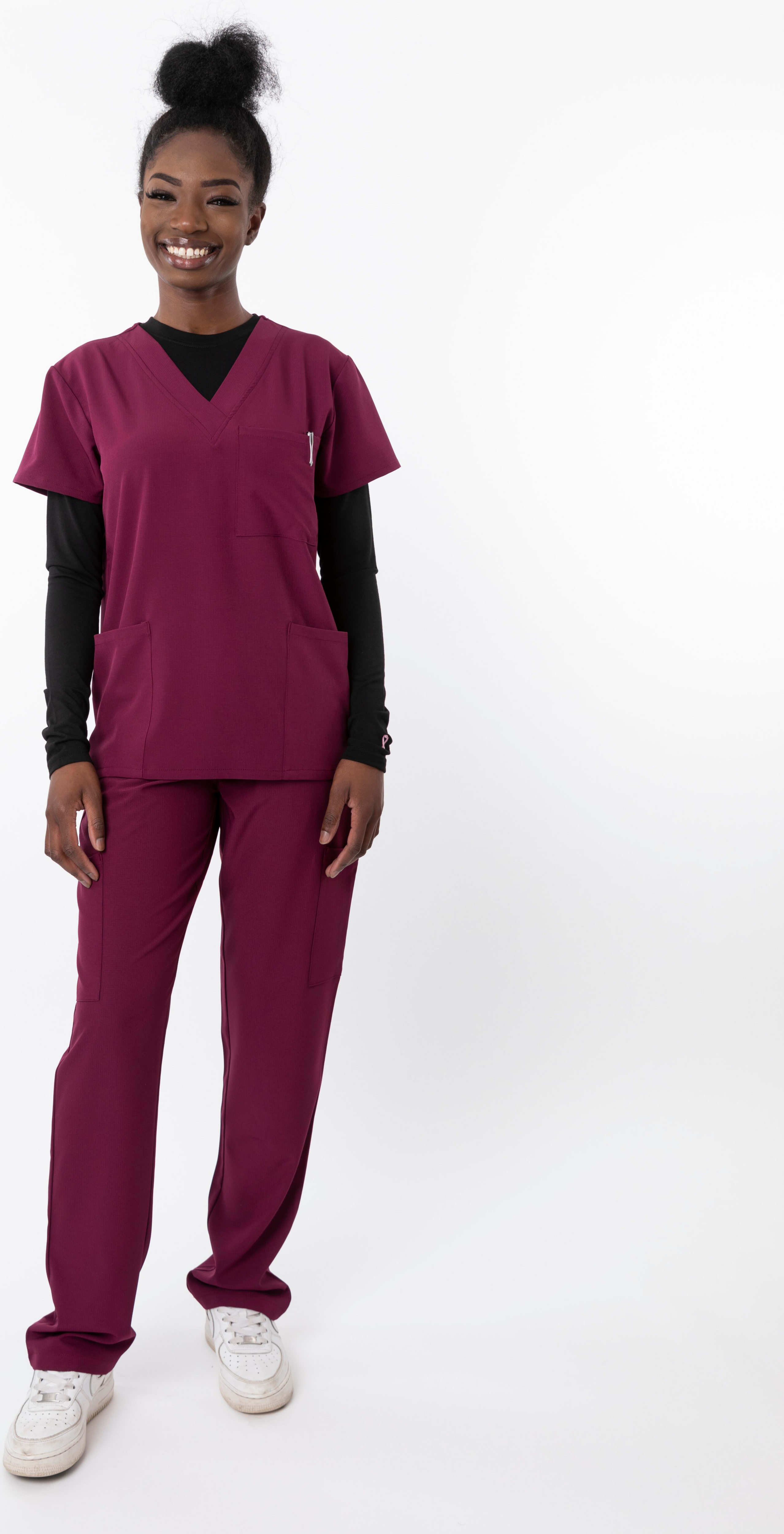 CRSS HTCH UNISEX PANT WINE M