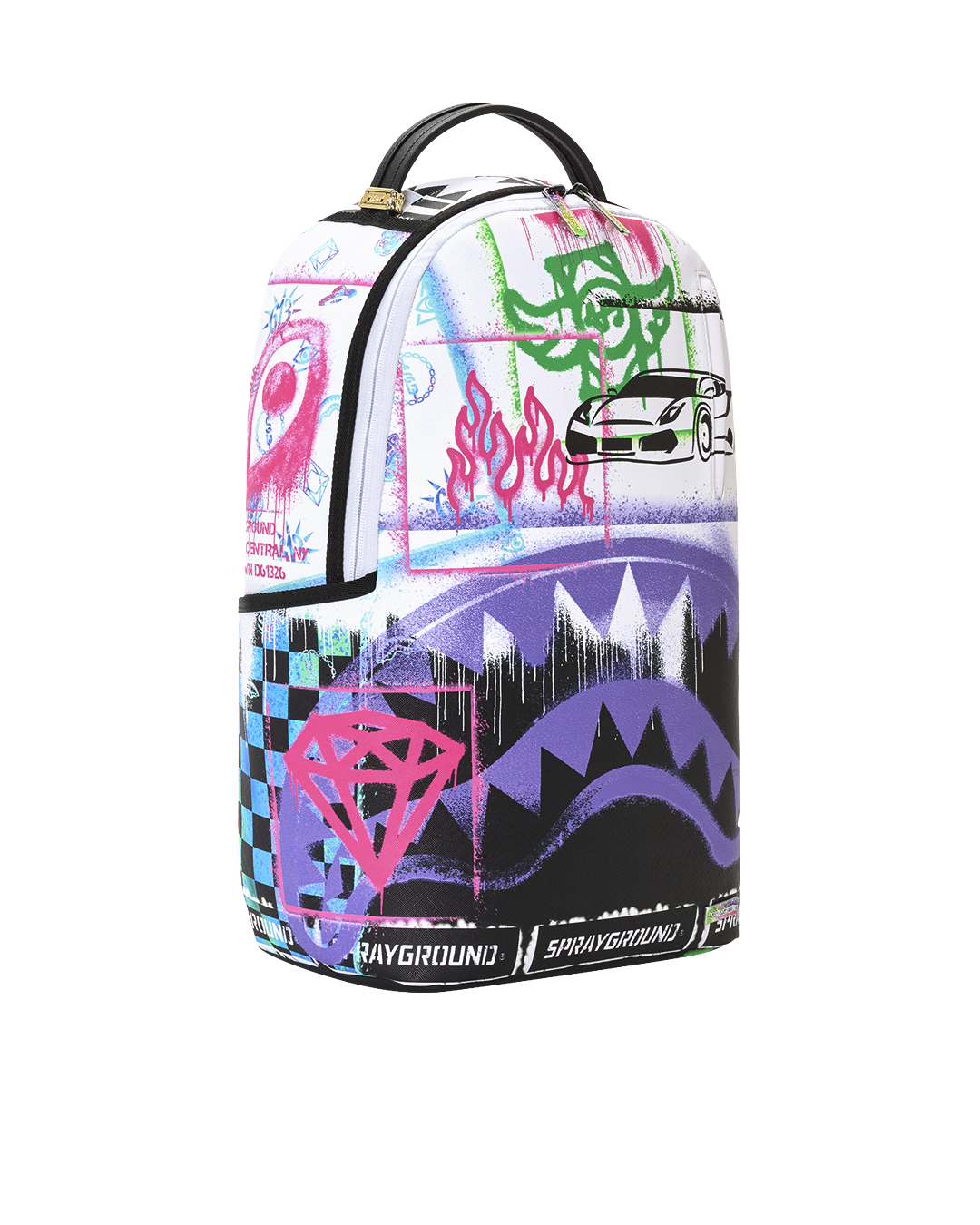 Shark Attack Stencil Backpack