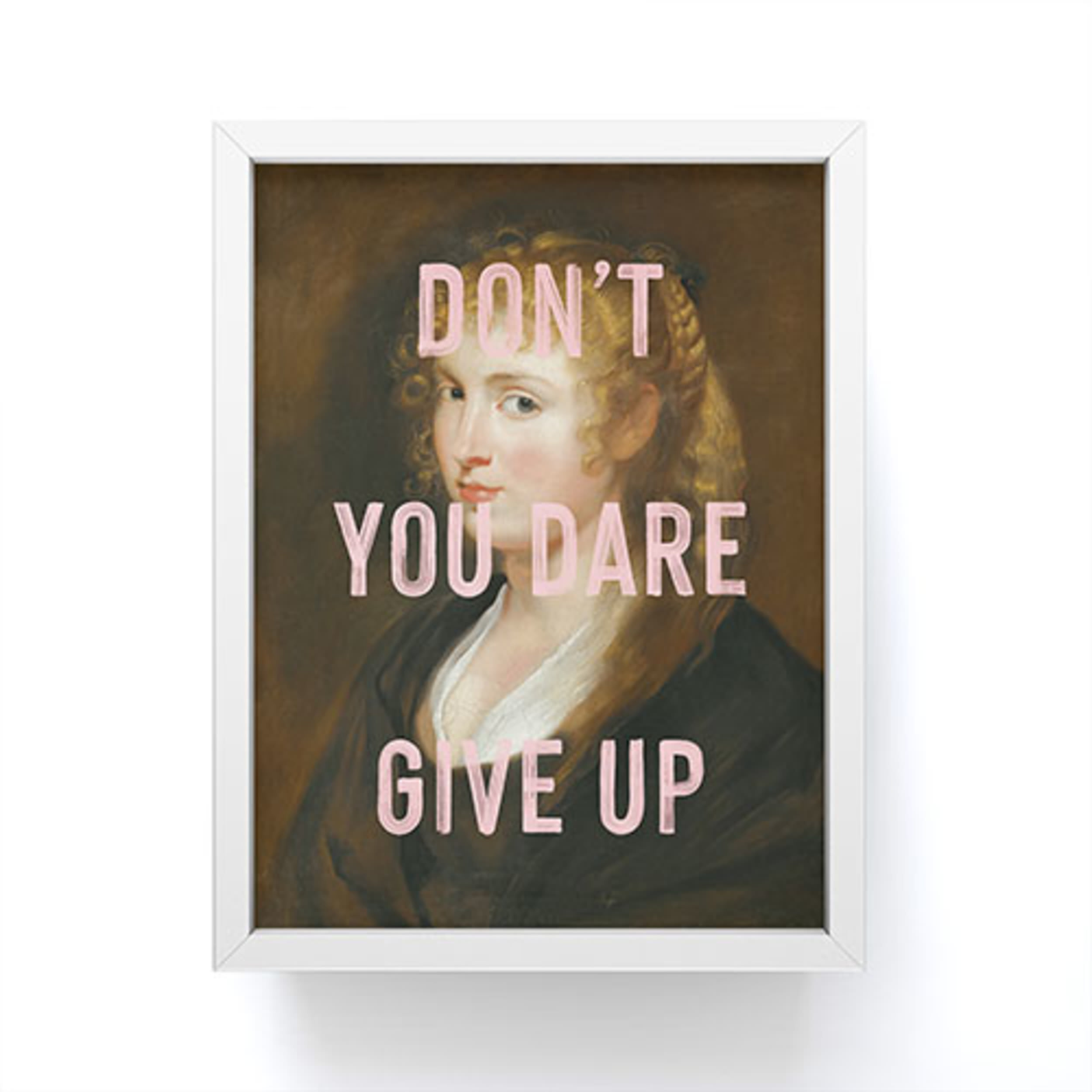 Don't Give Up Framed Mini