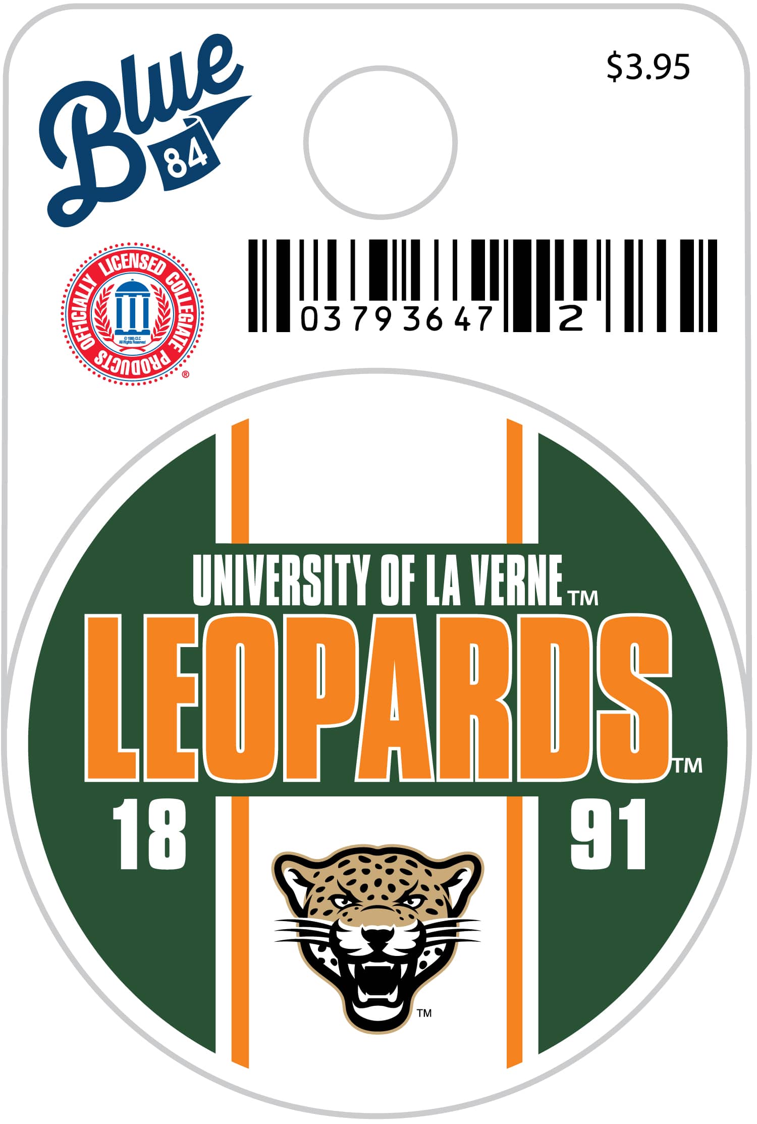 University of La Verne Leopards Mini Sticker