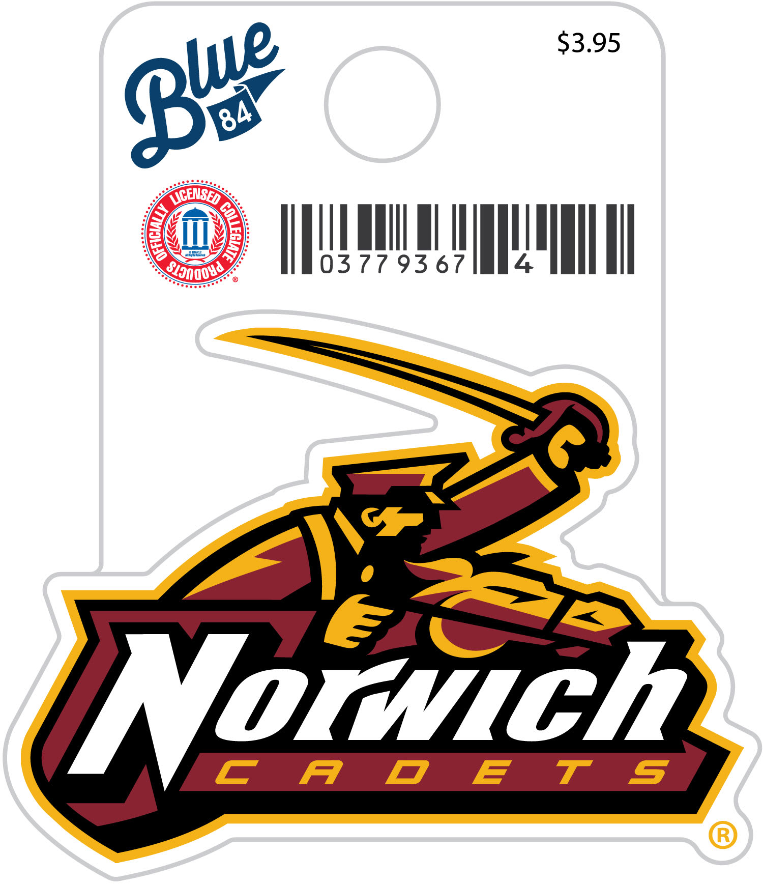 Norwich University Cadets Mini Sticker