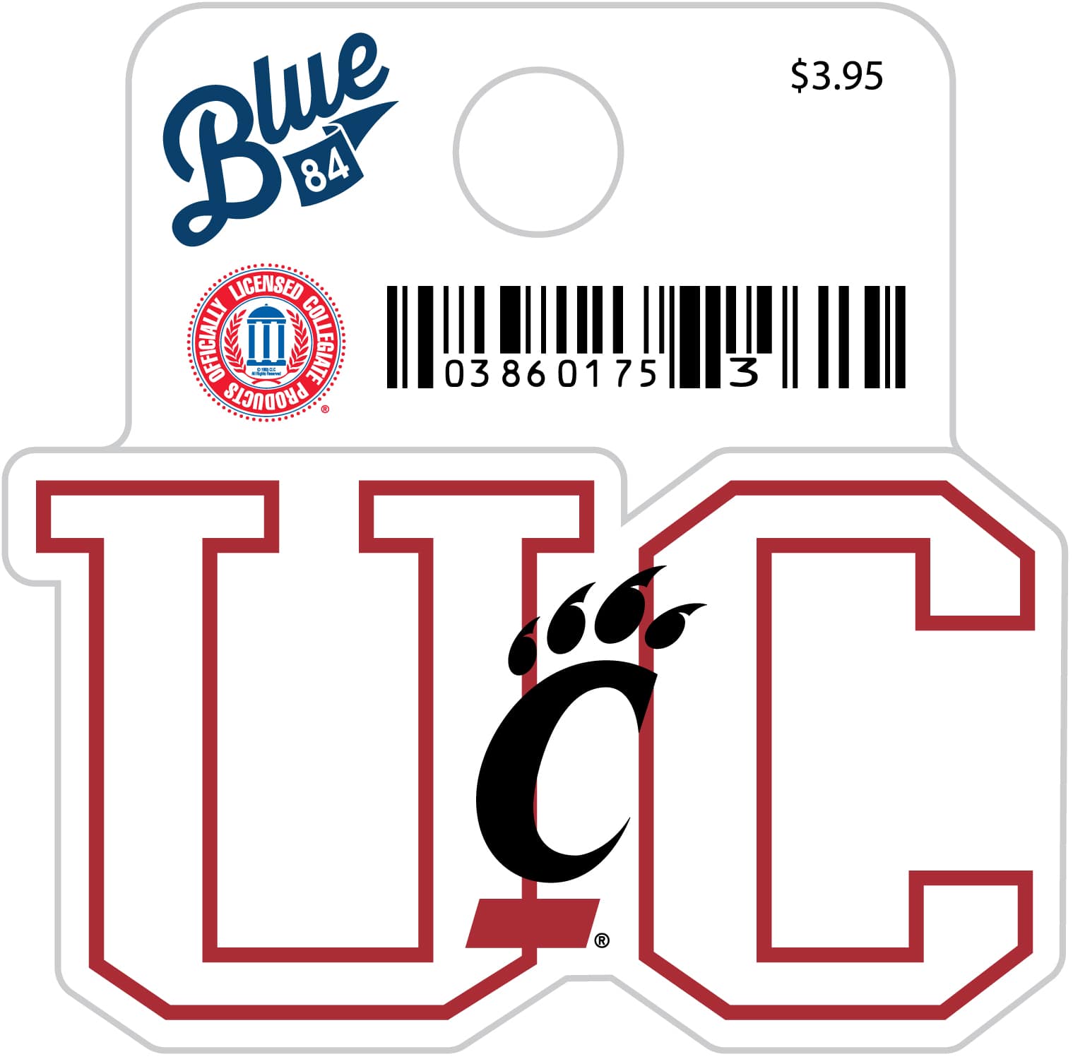 University of Cincinnati Bearcats Mini Sticker