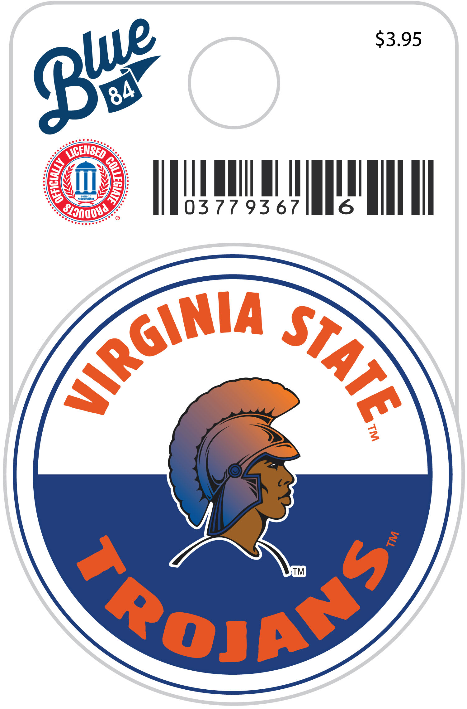 Virginia State University Trojans Mini Sticker