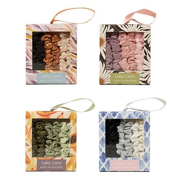 Crush Satin Scrunchies