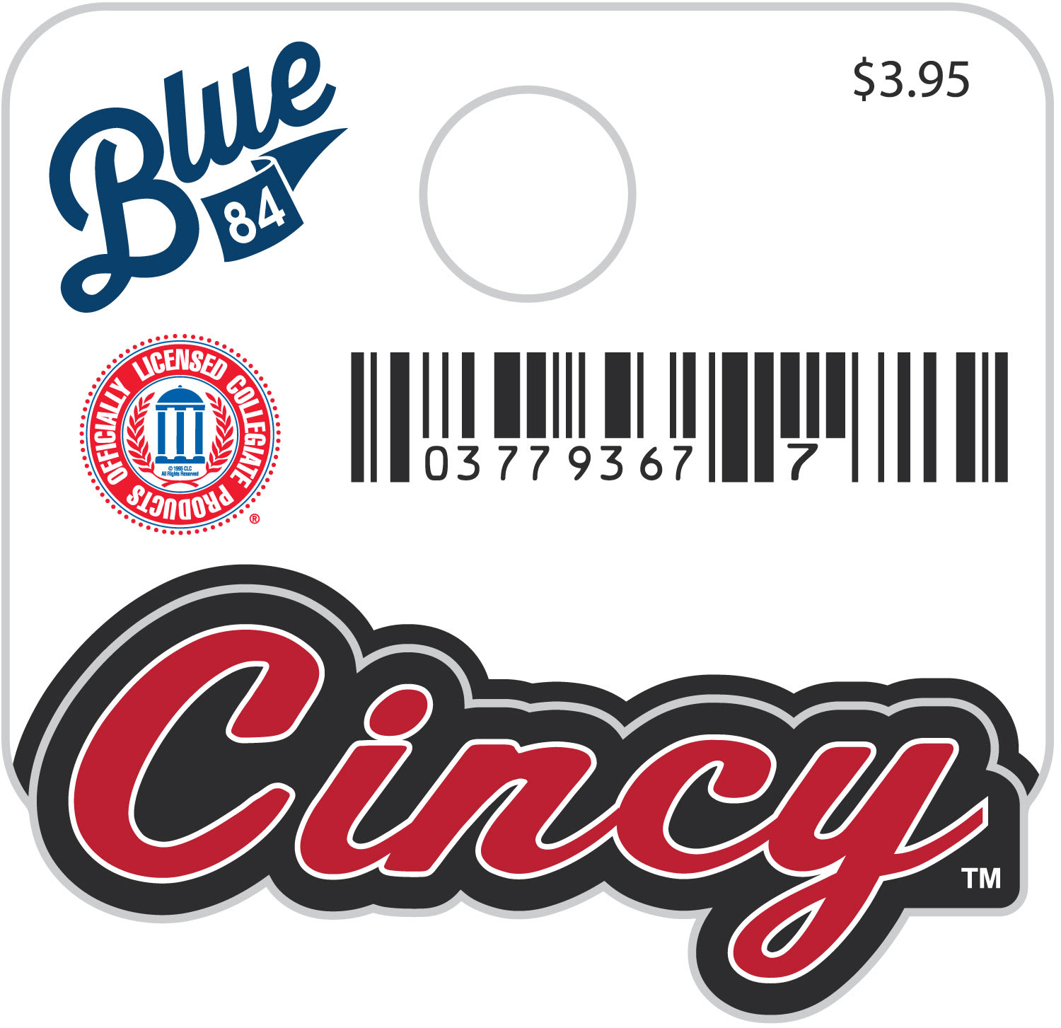University of Cincinnati Mini Sticker