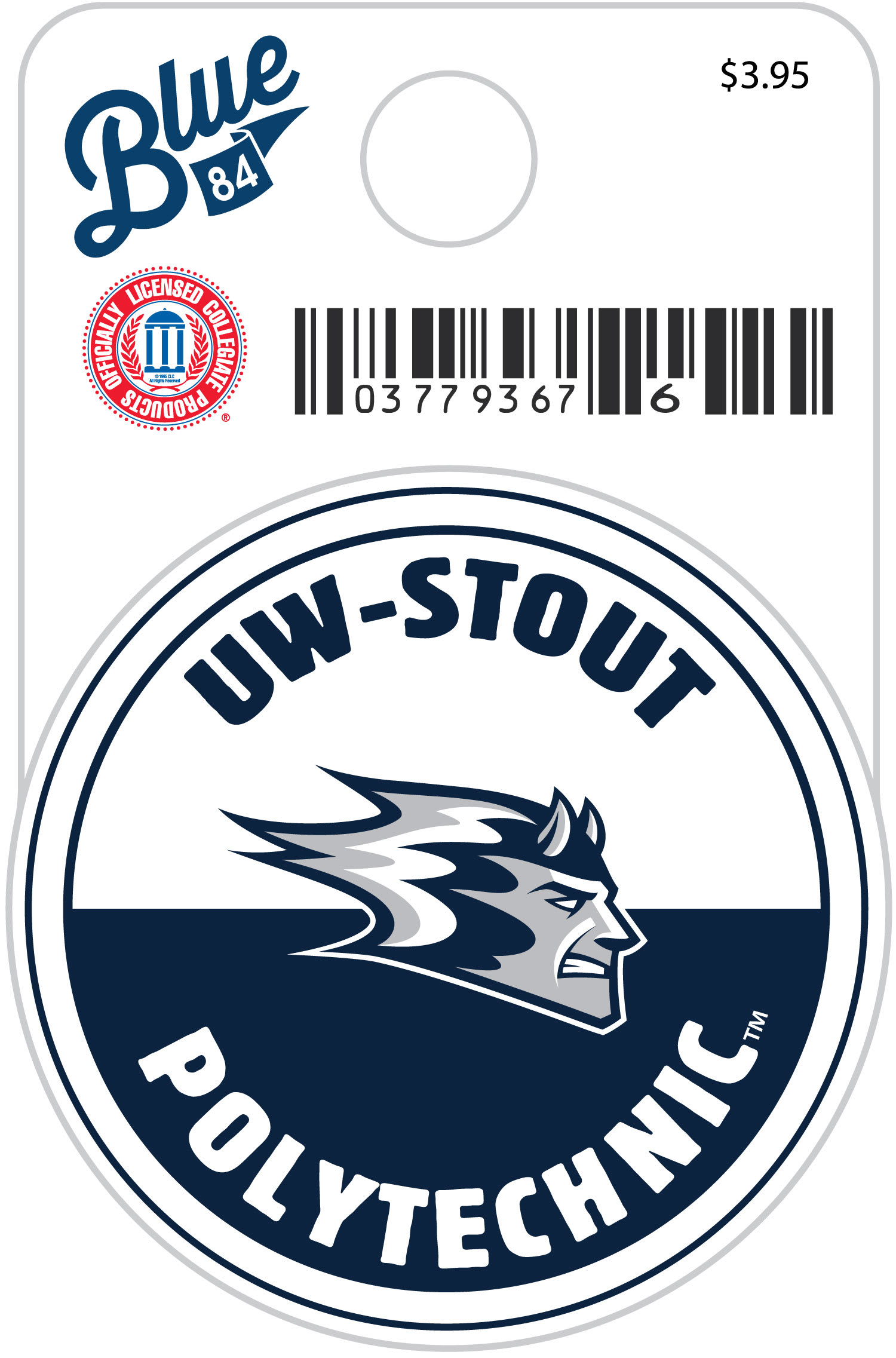 University of Wisconsin - Stout Blue Devils Mini Sticker
