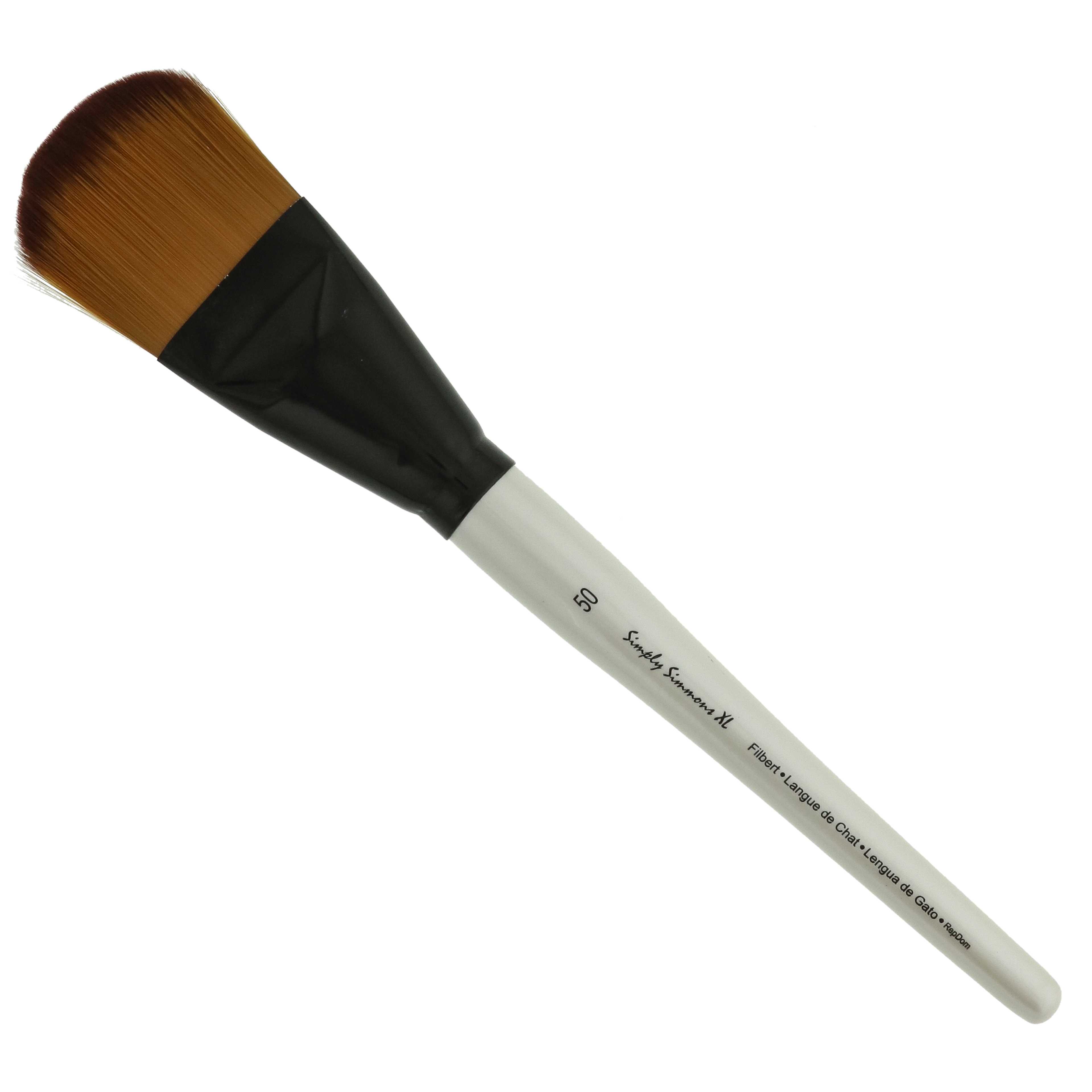 SIMPLY SIMMONS XL BRUSH SOFT SYNTHETIC FILBERT 50