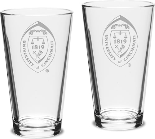 Set of 2 Crystal Mixing Glasses - 16 oz- ONLINE ONLY