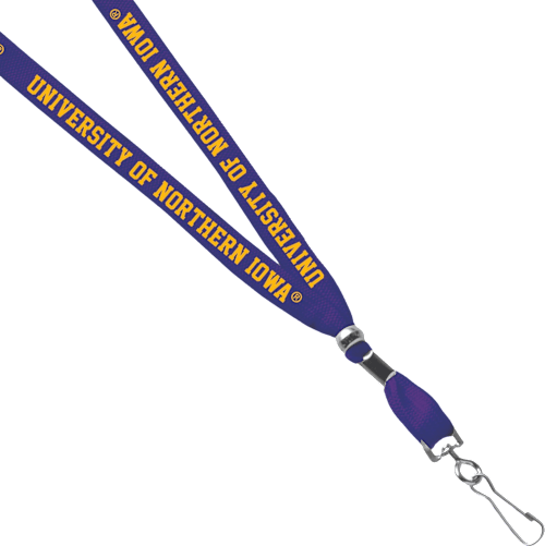 University of Northern Iowa 3-8'' J Hook Lanyard