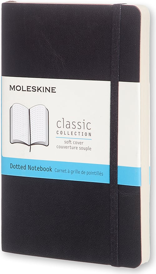 LARGE DOTTED BLACK SOFT COVER