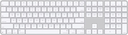 Apple Magic Keyboard with Touch ID and Numeric Keypad for Mac models with Apple silicon - US English - White Keys