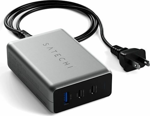 Satechi USB-C PD Compact GaN Charger, 100W, Space Gray - ONLINE ONLY