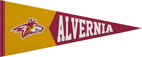 Alvernia University 12x30 Golden Wolves Pennant