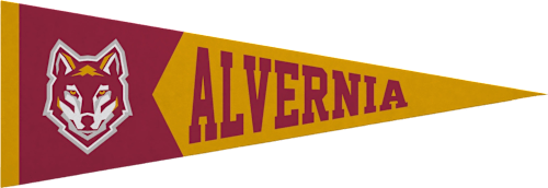 Alvernia University 5x15 Golden Wolves Pennant