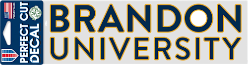 Brandon University 3 x 10 Decal