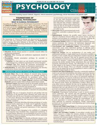 PSYCHOLOGY CLINICAL