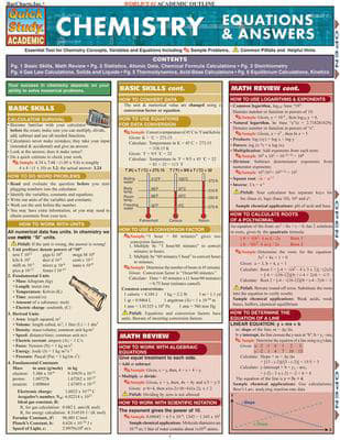 CHEMISTRY E&A