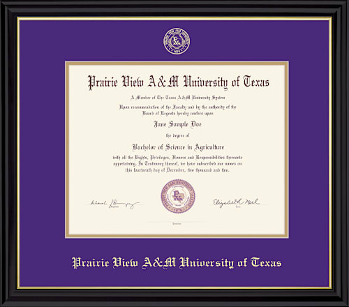 Prairie View A & M University Diploma Frame pre-2017