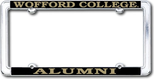 Wofford College Alumni Thin Dome License Plate Frame