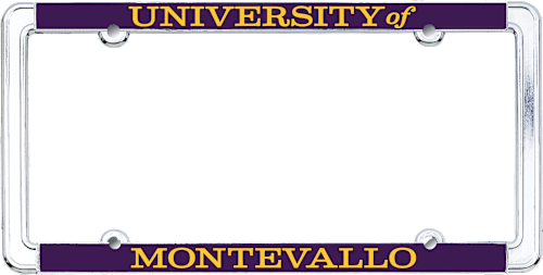 University of Montevallo Thin Dome License Plate Frame