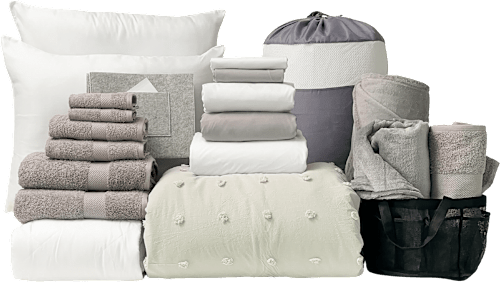 Deluxe 23pc Twin XL Bundle in Pom Slate - SHIPS 8/1 FOR IN-STORE PICKUP ON FALL MOVE-IN WEEKEND.