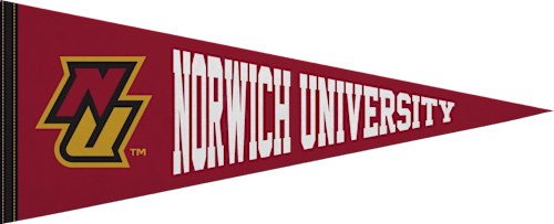 Norwich University 12X30 Full Color Pennant