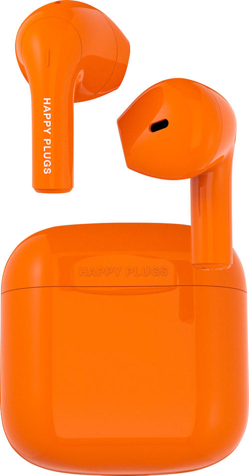 Happy Plugs Joy True Wireless Earbuds, Orange