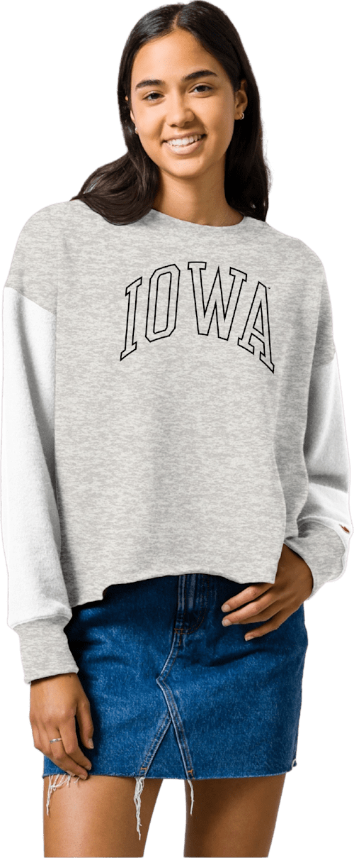 University of Iowa Women's Reverse Fleece Oversized Midi
