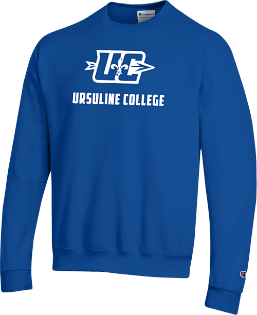 Ursuline College Champion Fleece Crew UC Primary Mark - ONLINE ONLY