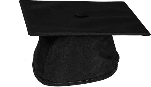 Black Mortar Board Cap