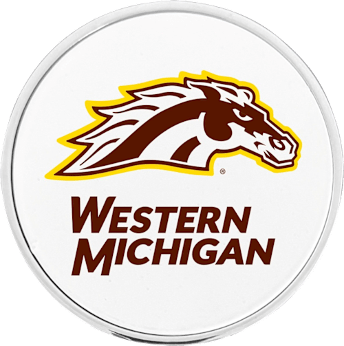 Western Michigan University Broncos Circle Adhesive Emblem