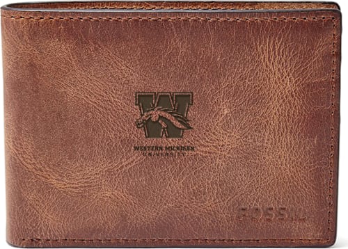 Fossil Leather Derrick Front Pocket Bifold - Brown - ONLINE ONLY