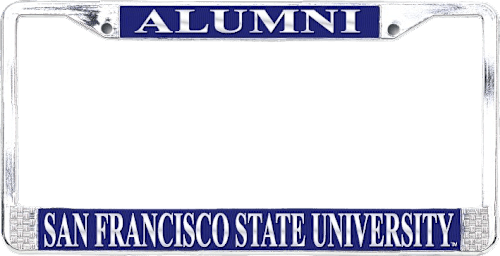 San Francisco State University Alumni Polished License Plate Frame