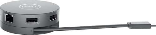 DELL 7-in-1 USB-C Travel Hub DA310. Black - ONLINE ONLY