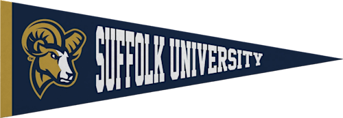 Suffolk University Rams 5x15 Pennant