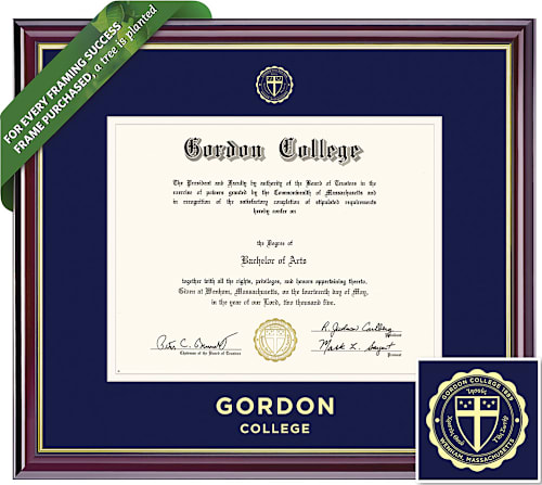 Gordon College 7'' x 9'' Windsor Diploma Frame