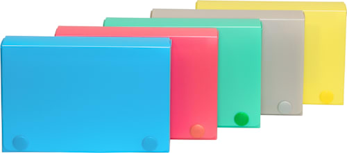 POLY INDX CARD CASE 3X5 ASST