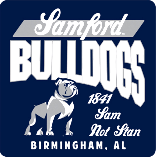 Samford University Bulldogs 4x4 Coaster