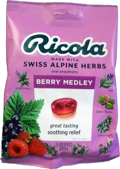 Ricola - Oral Anesthetic - Berry Medley - 19 count