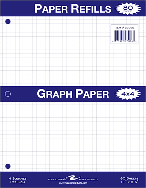 FILLER PAPER 4x4 80SH QUAD