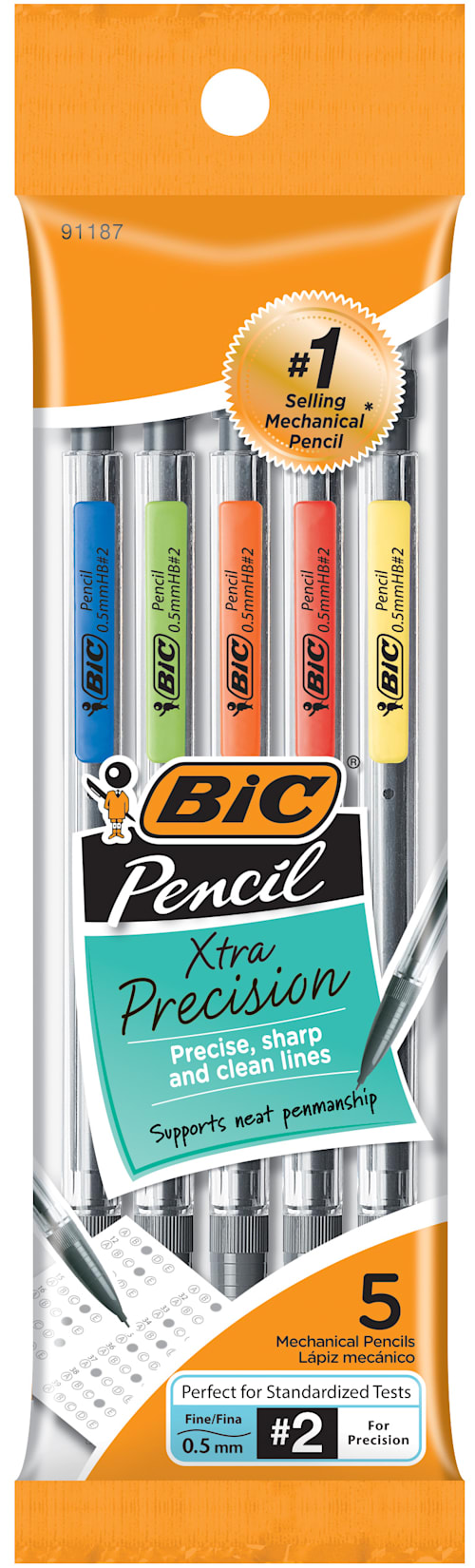 MECHANICAL PENCIL .5MM 5PK