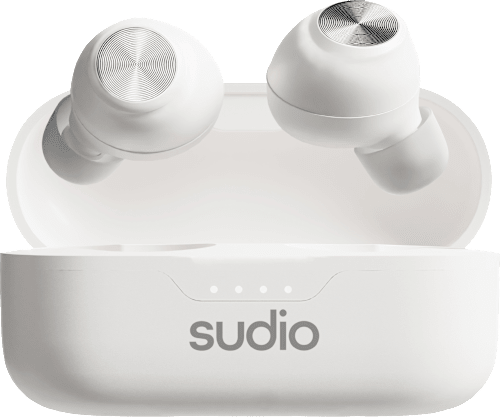Sudio T3 Bluetooth Earbuds, White - ONLINE ONLY