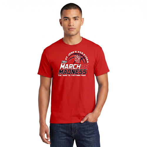 St. John's University Men's Basketball 2026 March Madness Bound Short Sleeve T-Shirt