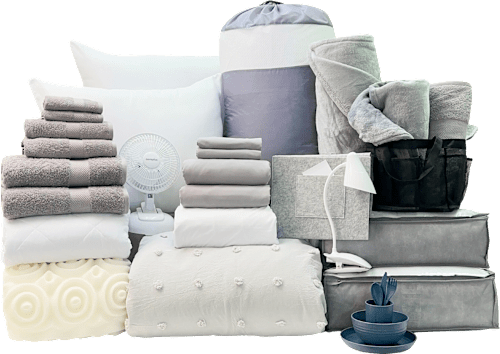 Complete 29pc Twin XL Bundle in Pom Slate - SHIPS 8/1 FOR IN-STORE PICKUP ON FALL MOVE-IN WEEKEND.