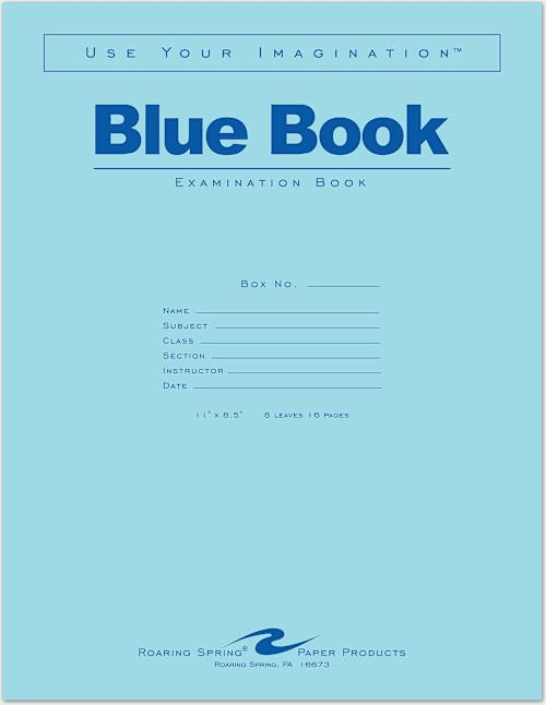 BLUE BK 11x8.5 8SH/16PG