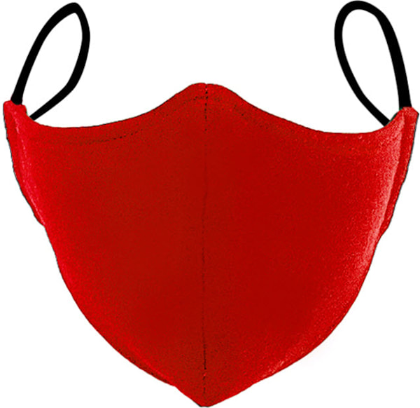 PROTECTIVE FACE MASK 2PK RED