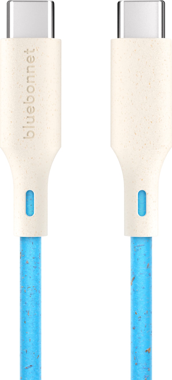 Bluebonnet Goods Quick Charge USB Cable, 4Ft, Blue