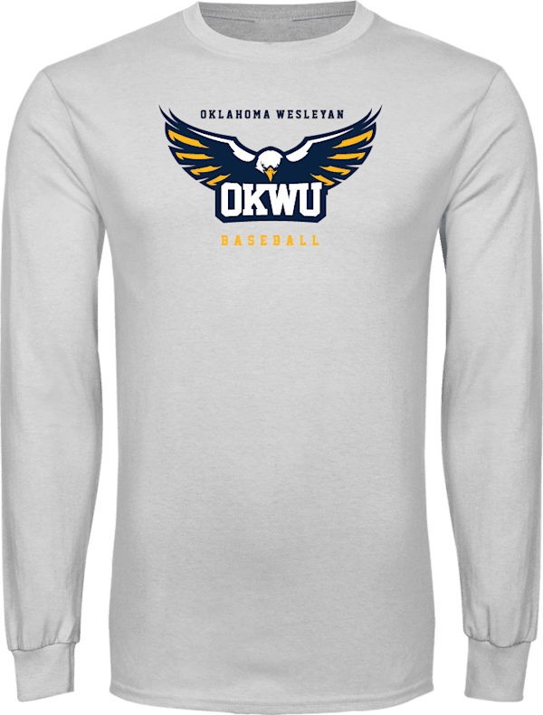 Oklahoma Wesleyan Long Sleeve T Shirt Baseball - ONLINE ONLY